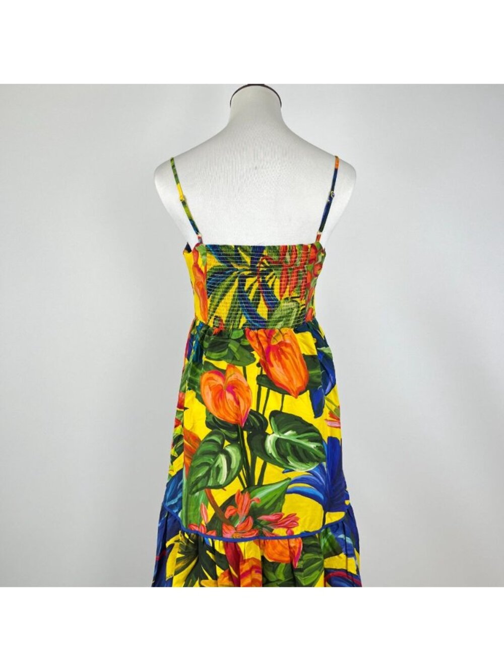 NWOT Farm Rio Cotton Bright Nature Maxi Sundress Multicolor Size M - Picture 9 of 15